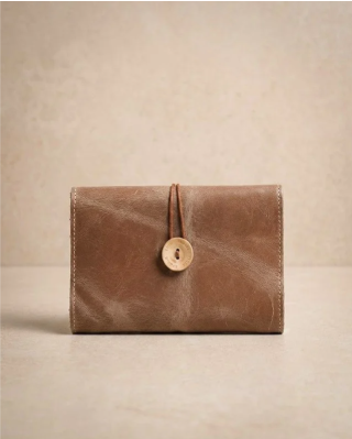 Brown Leather Cable Organizer
