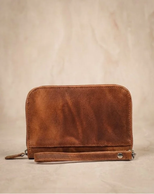 Classic Brown Zip Wallet