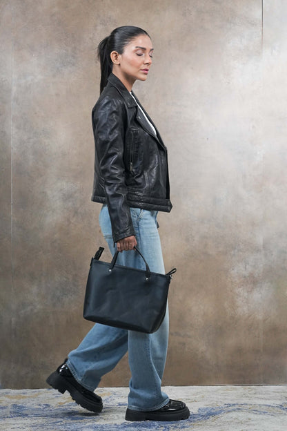 Midnight Rider Black Leather Jacket