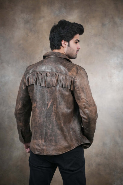 Vintage Brown Leather Jacket