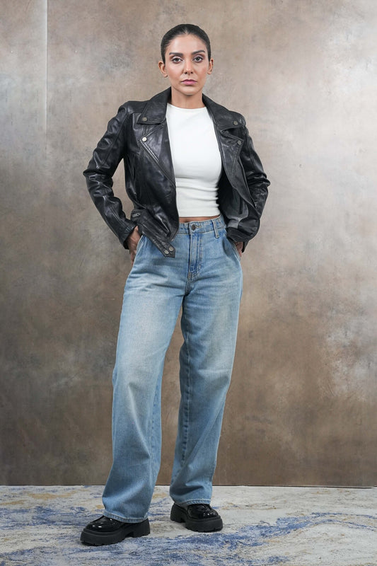 Midnight Rider Black Leather Jacket