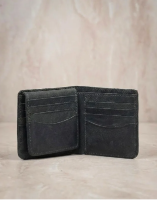 Slate Grey Leather Wallet
